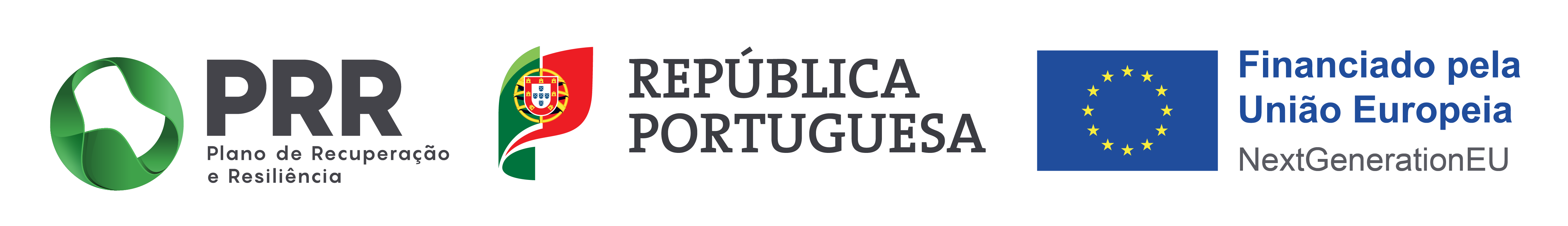 Plano de Recuperação e Resiliência, República Portuguesa e Financiado pela União Europeia — NextGenerationEU